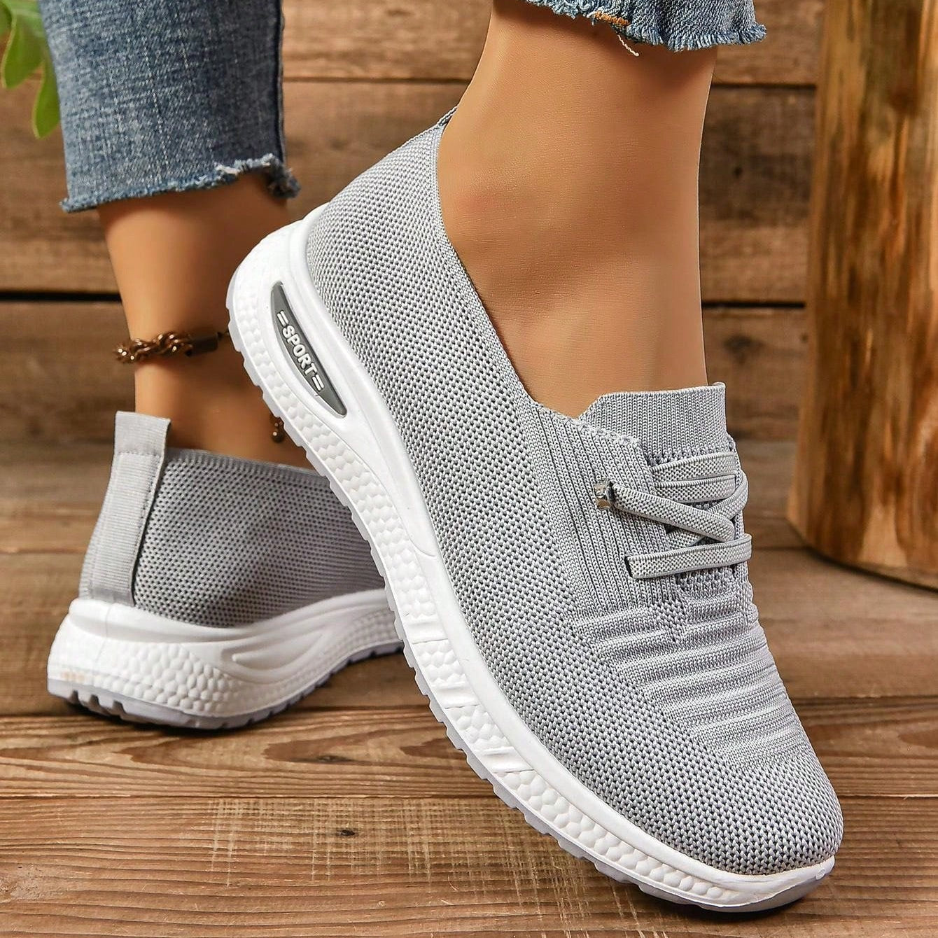 Sneakers Dam Slip On Breda Tår