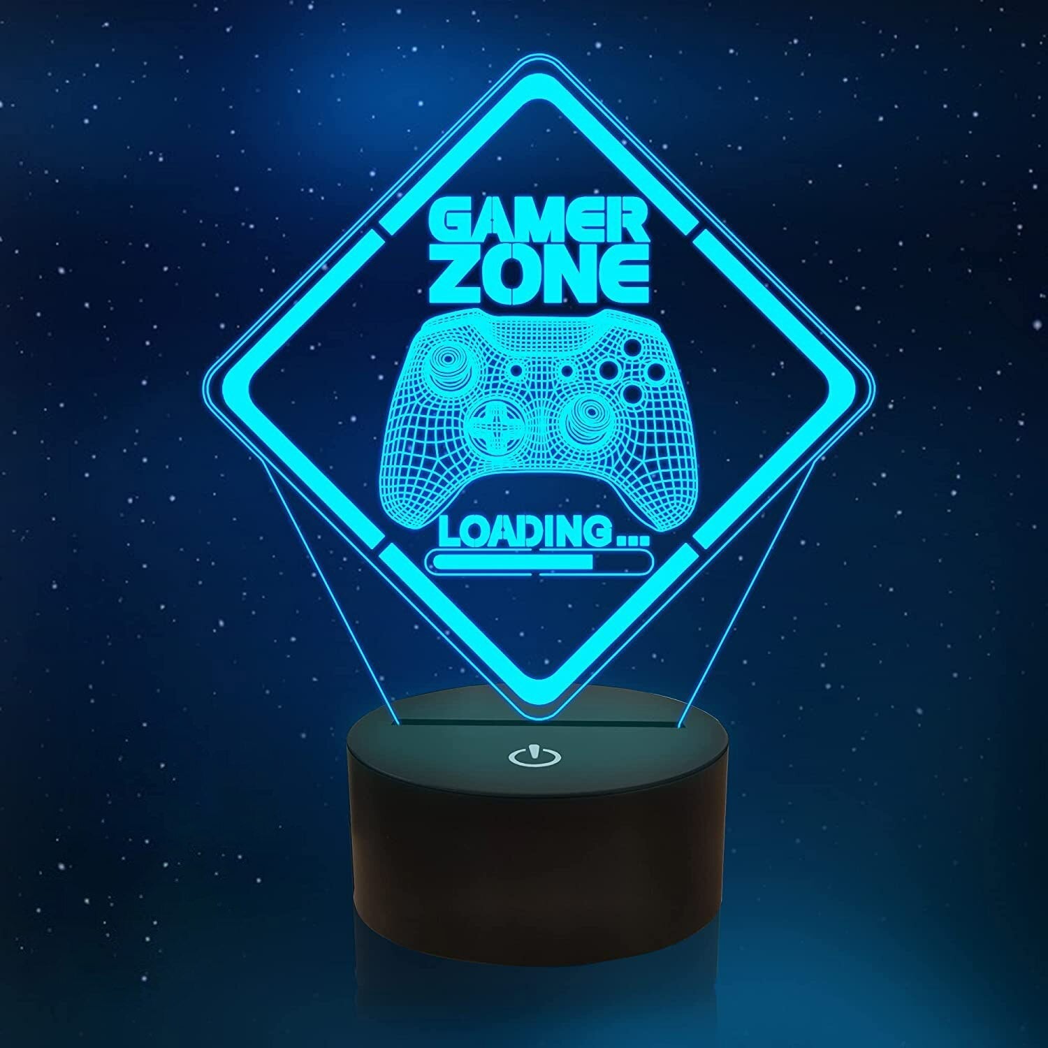 3D LED Lampa Gamer-Barn-BB-Gamer Zone "Loading"-Hemnix