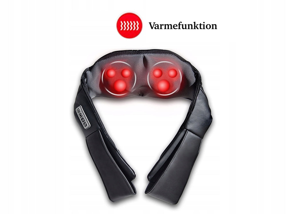 Nackmassageapparat med infraröd värmefunktion