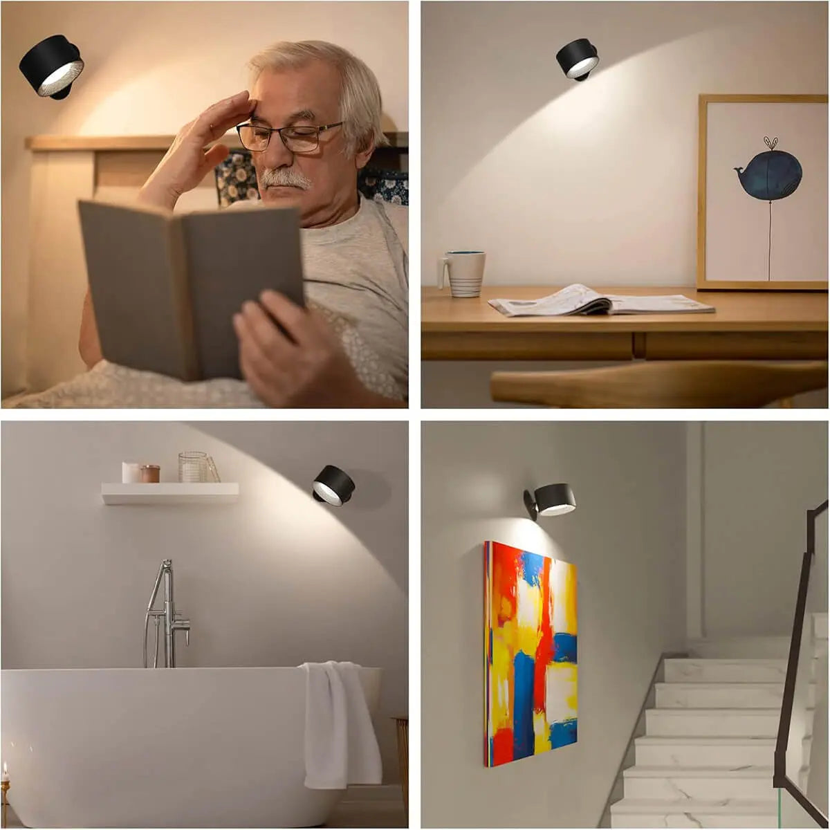 Nordisk Ljus – sladdlös, uppladdningsbar och fjärrstyrd vägglampa i skandinavisk design-VaruZ-Hemnix
