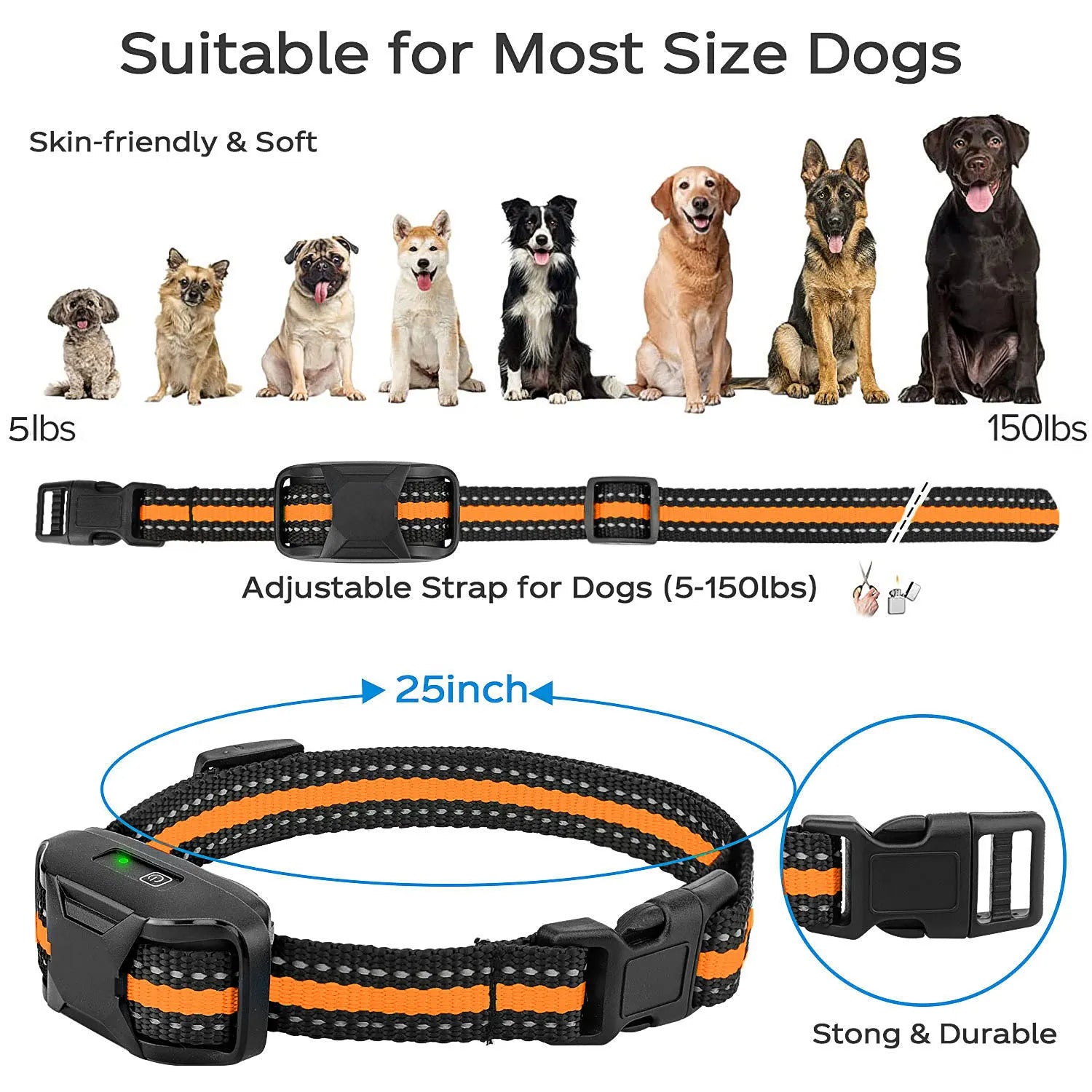 3300Ft Elektrisk Hundträningshalsband Carvallo