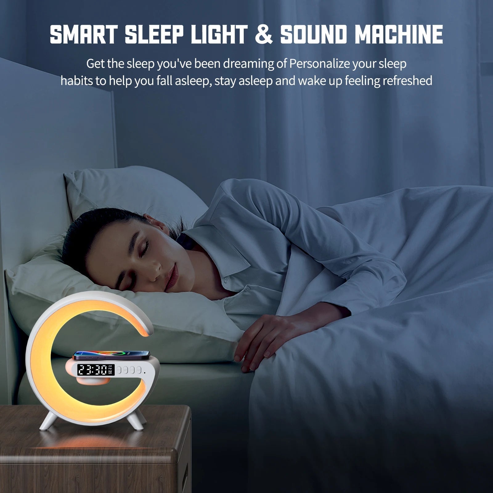 Premium Smart Alarmklocka Carvallo
