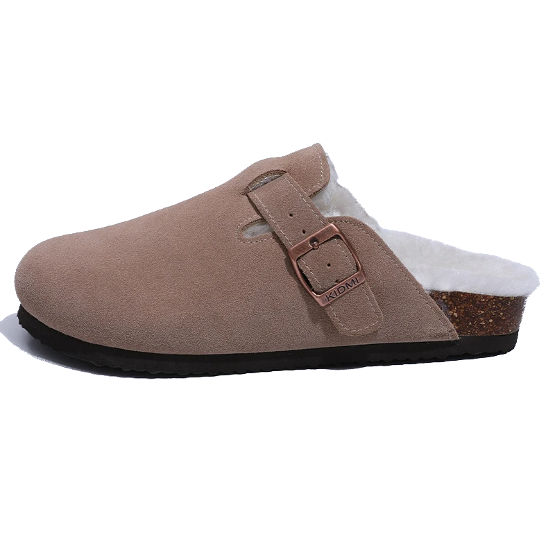 Clog tofflor med foder Beige