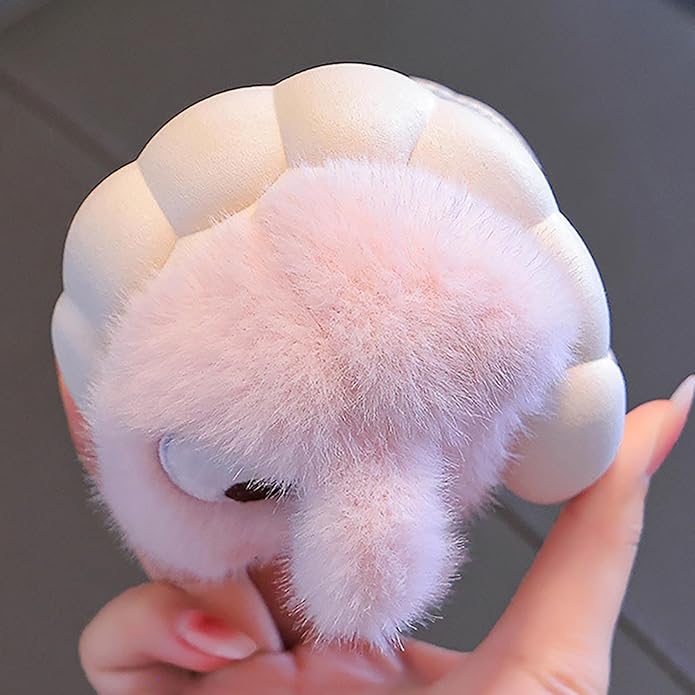 Fluffiga kanintofflor för barn
