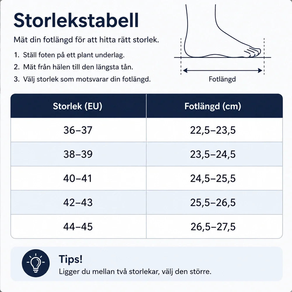 Fodrade vintertofflor - stötdämpande och ergonomiska