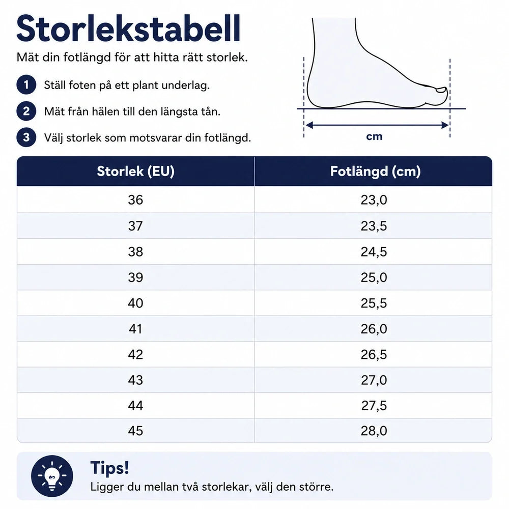 Luftig sko för känsliga fötter