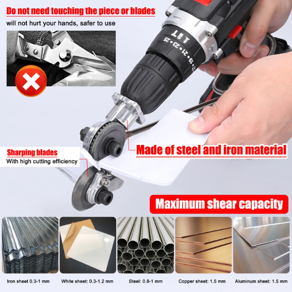 DrillCut - Adapter för metallkapning för borrmaskin