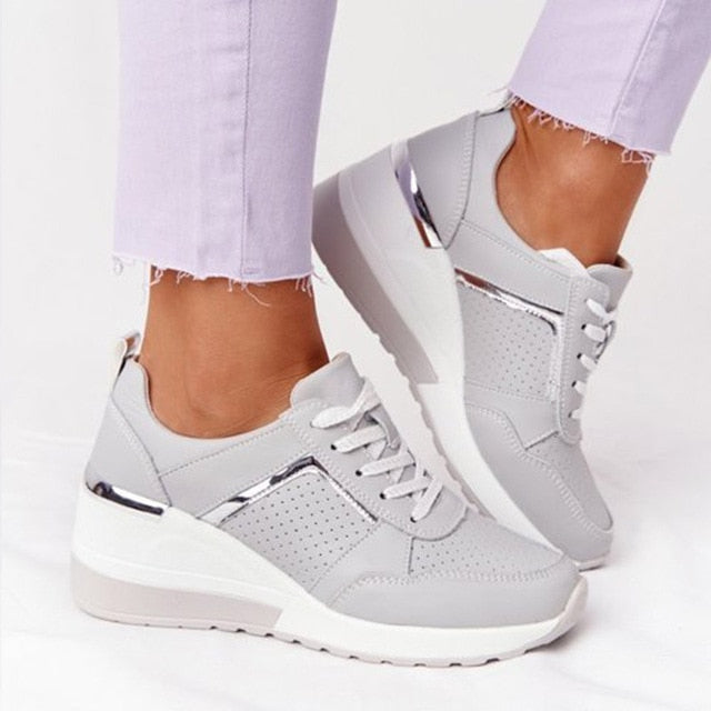 Ortopediska damsneakers med dämpning och fotvalvsstöd – Valora