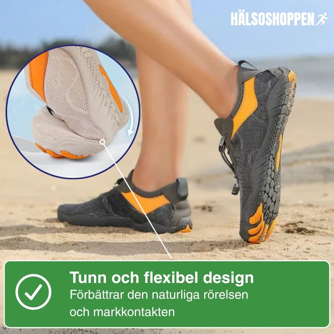 Nordicfeet - barfotaskor i vattentåligt material