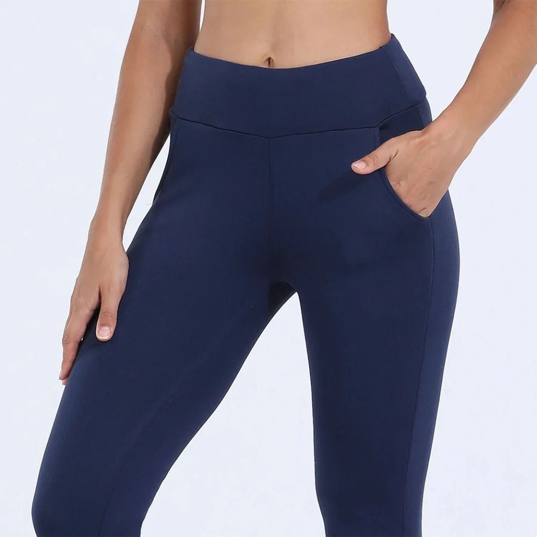Värmeleggings Dam – Fodrade Värmetights med Fleece & Hög Midja