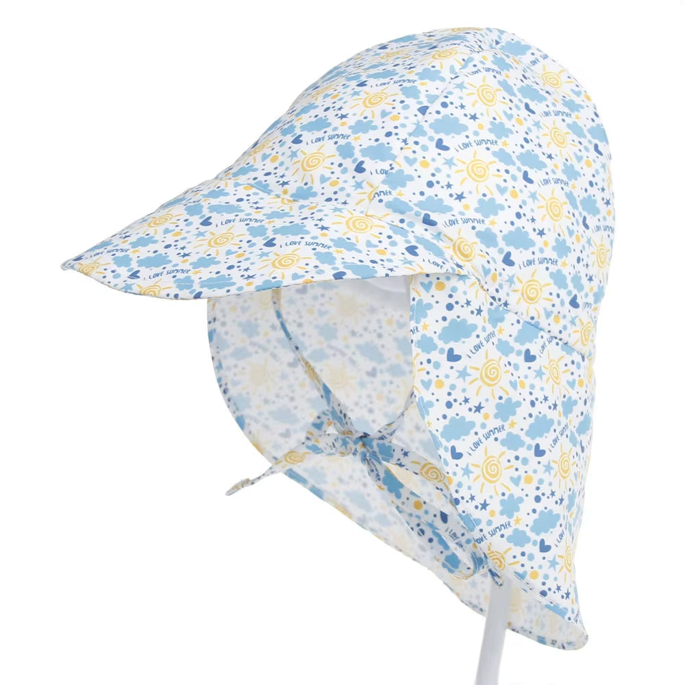 Solhatt för barn med UV-skydd - justerbar och sval 48-54cm Sol & Moln