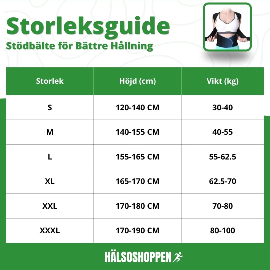 Stödbälte för Bättre Hållning – Justerbart Ryggstöd för Överkroppen
