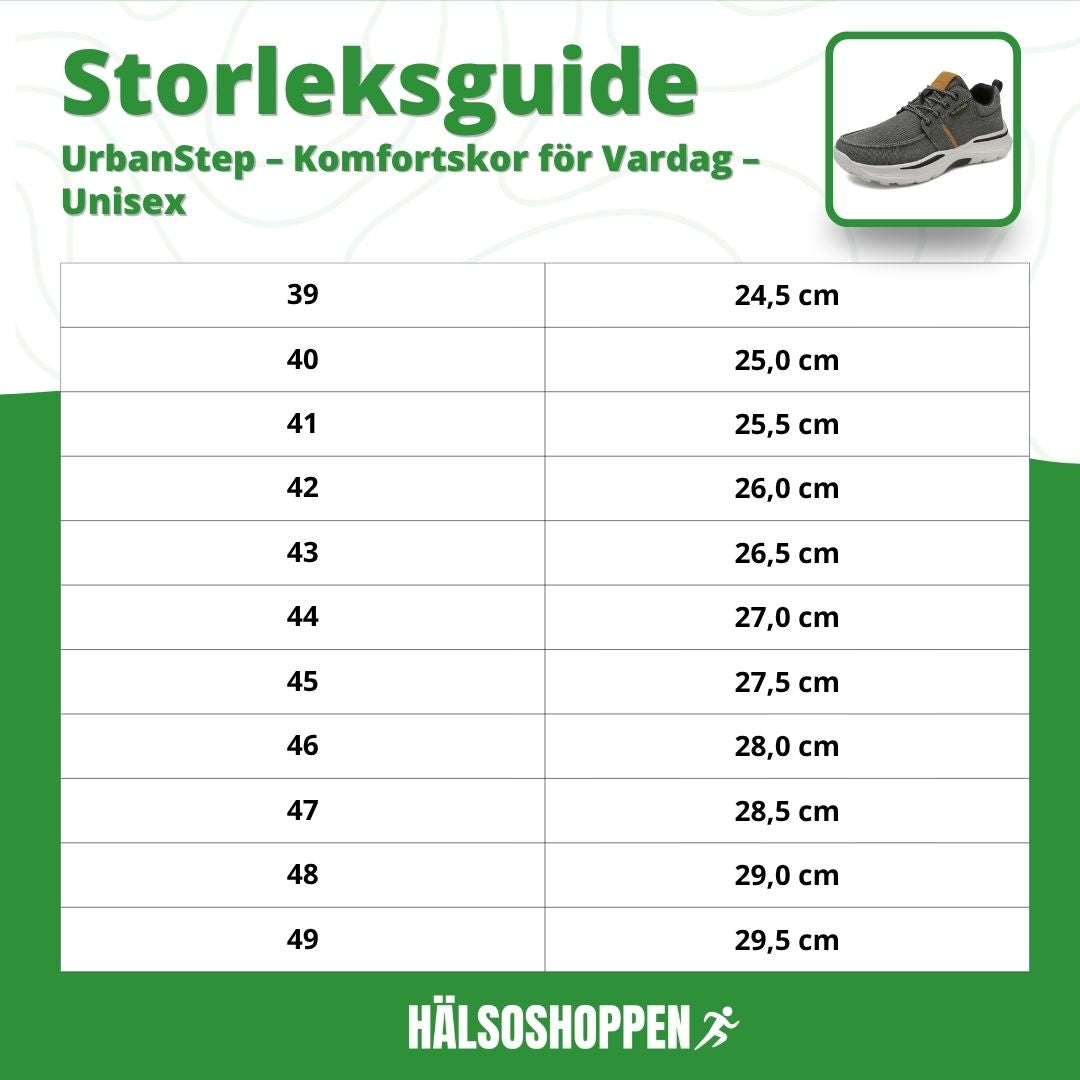 UrbanStep – Komfortskor för Vardag – Unisex