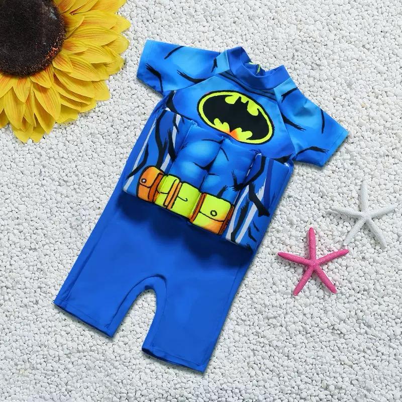 Simdräkt 3-i-1 flyttande med UV-skydd SPF 50+-VaruZ-Batman-1-2 år (80-90 cm)-Hemnix