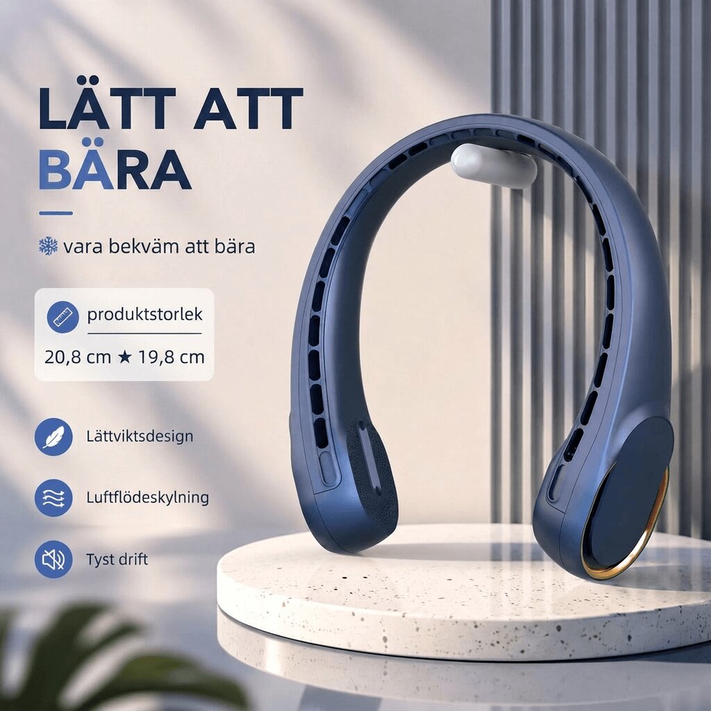 Bladlös nackfläkt | Svalkrans