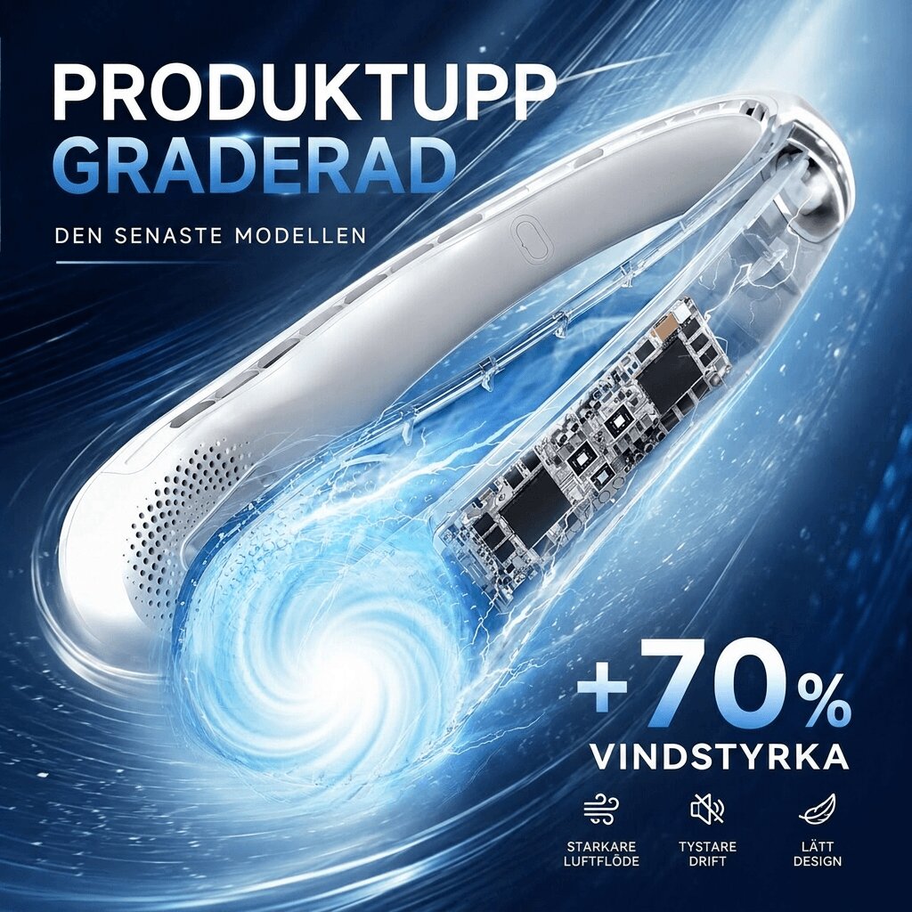 Bladlös nackfläkt | Svalkrans