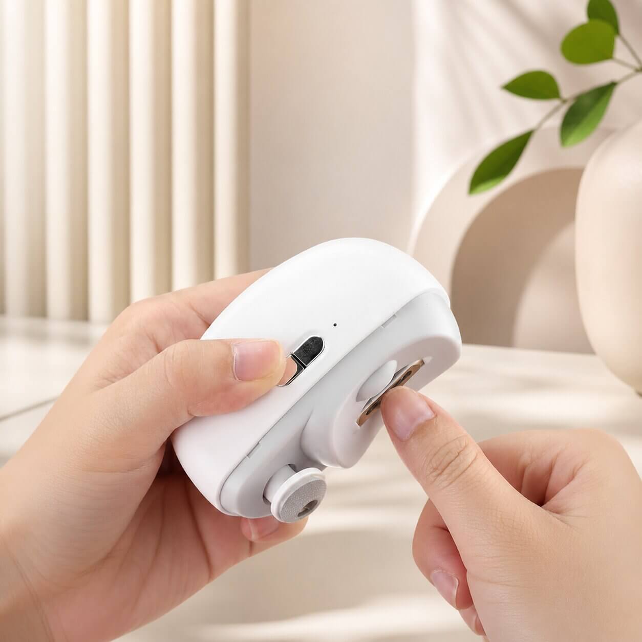 Nagelklippare | Elektrisk nageltrimmer med polering | Klippö