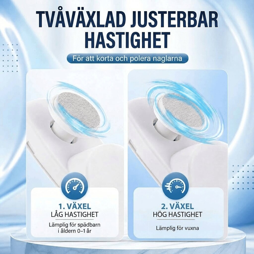 Nagelklippare | Elektrisk nageltrimmer med polering | Klippö