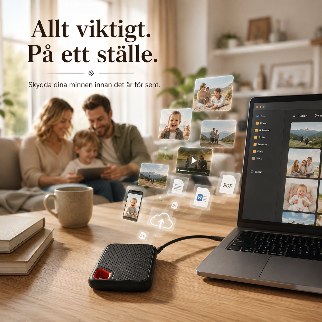 Extern hårddisk | SSD med 2TB lagringsutrymme | Storvik