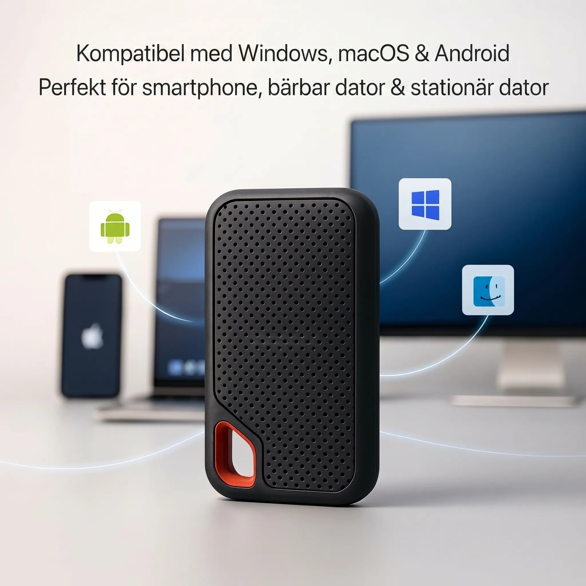 Extern hårddisk | SSD med 2TB lagringsutrymme | Storvik