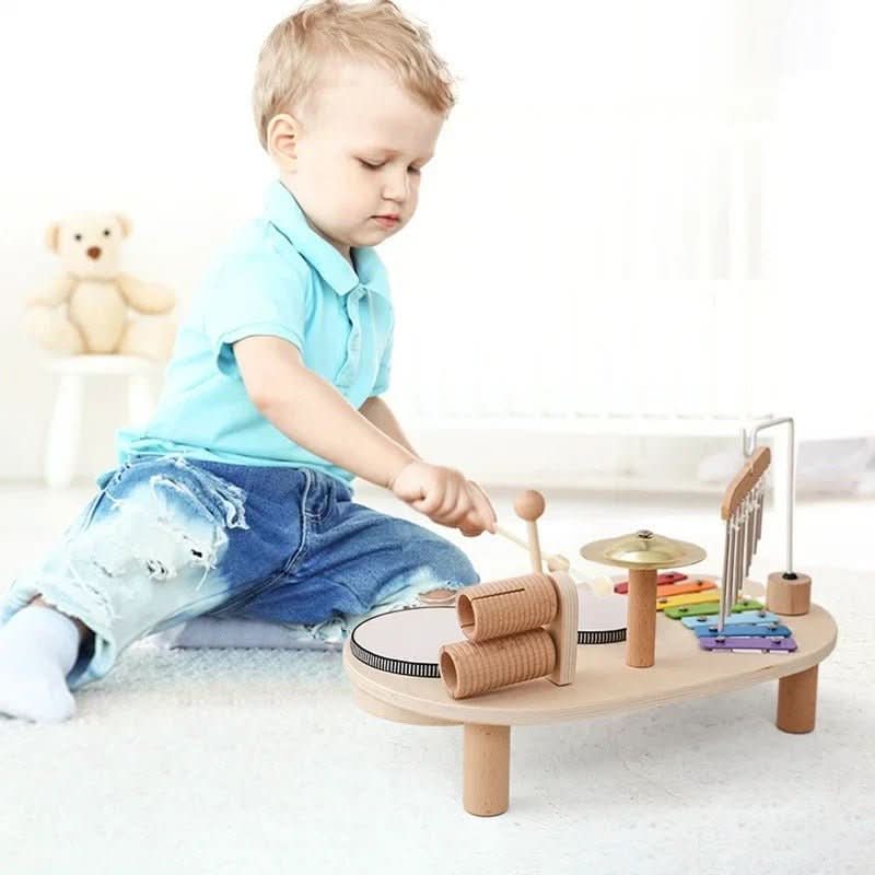 Harmonia Play Set Musical Wooden Toy for Creative Babies Aged 12 Months and Up