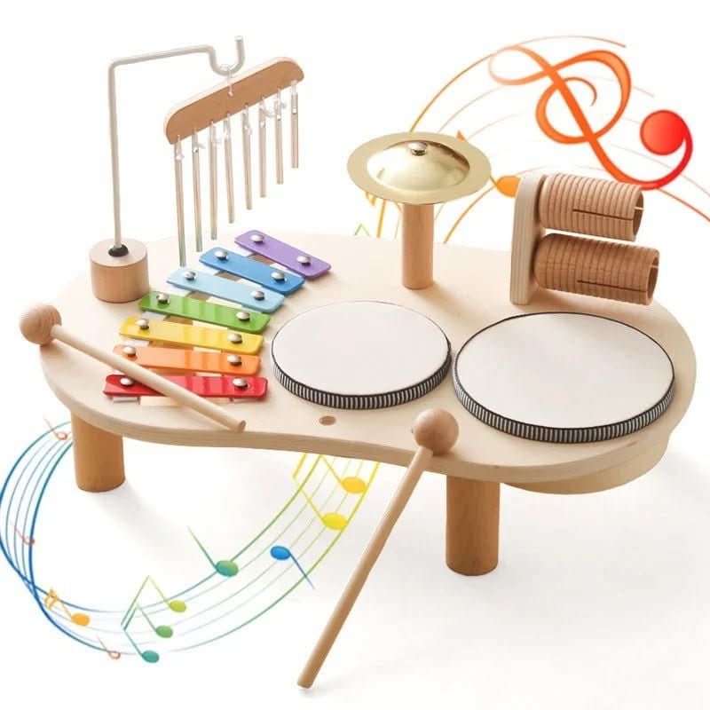 Harmonia Play Set Musical Wooden Toy for Creative Babies Aged 12 Months and Up