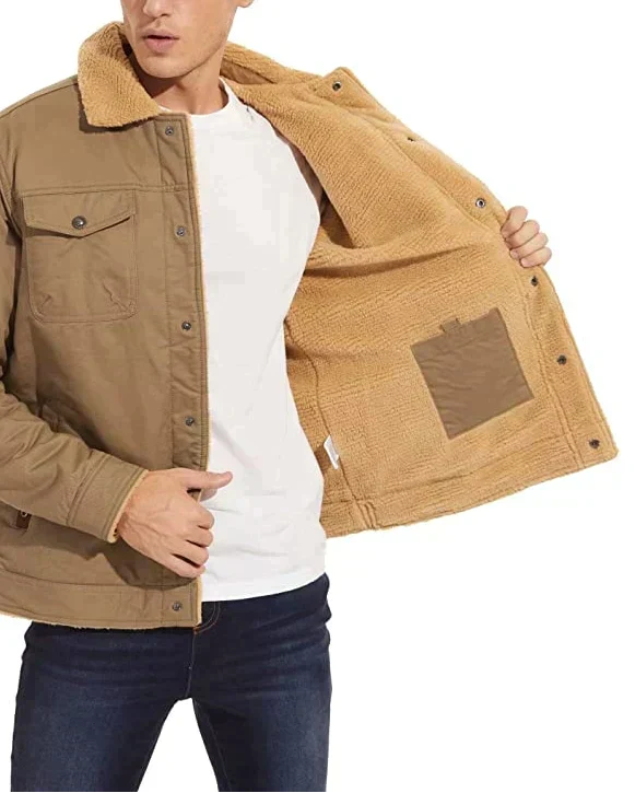 Herr Vinterjacka Sherpa-foder Vattenavvisande Robust Design-Herröverdelar-Bellasverige-Hemnix