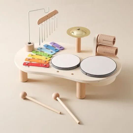 Harmonia Play Set Musical Wooden Toy for Creative Babies Aged 12 Months and Up