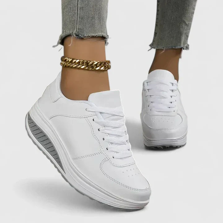 Ortopediska Sneakers Dam Plattform Vardag