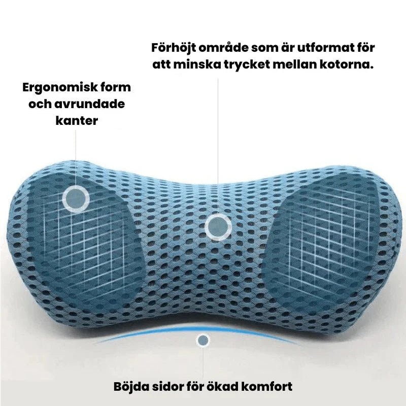 KomfortKudde – Ländryggskudde i Minnesskum för Dagligt Bruk