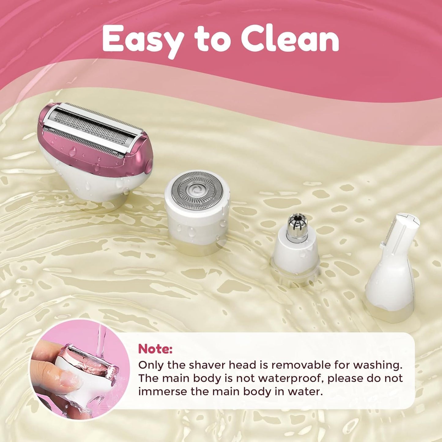 Elektrisk hårborttagning 4 i 1