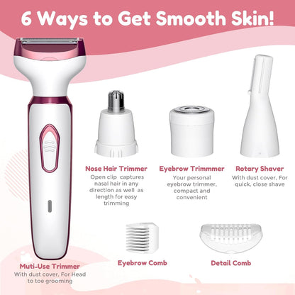 Elektrisk hårborttagning 4 i 1