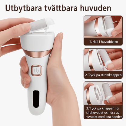 Elektrisk fotfil för förhårdnader