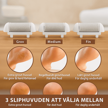 Elektrisk fotfil för förhårdnader