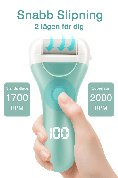 Fothudborttagare elektrisk (med 3 sliphuvuden)