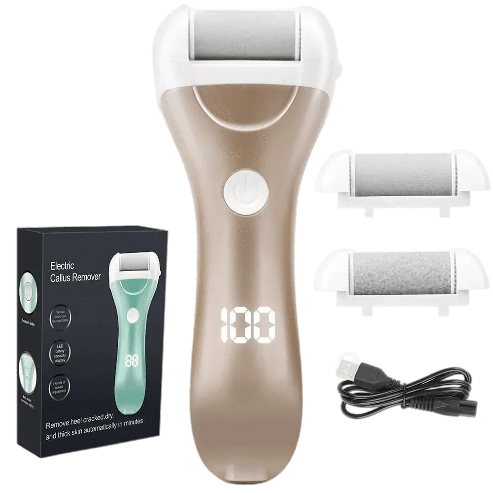 Fothudborttagare elektrisk (med 3 sliphuvuden)