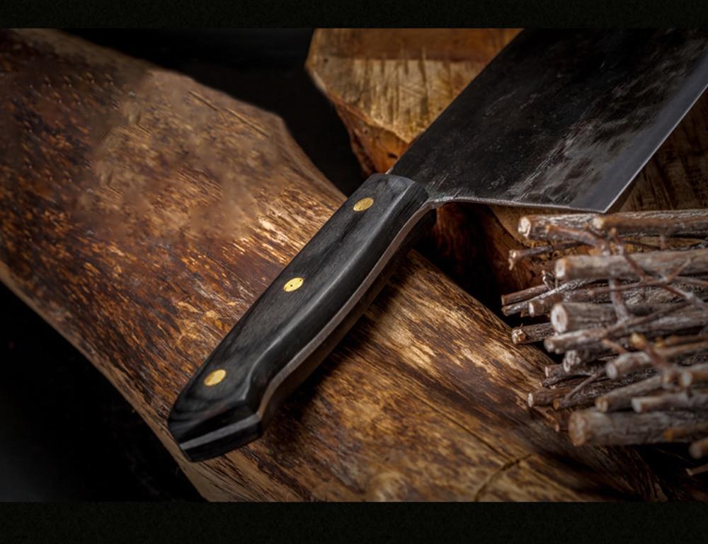 Handsmidd kolstål kockkniv Carvallo