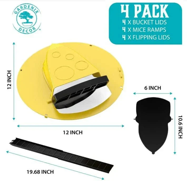 4-Pack Bucket Lock Musfälla Carvallo