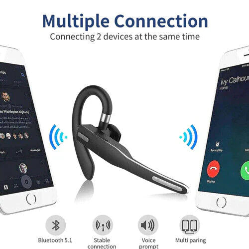 Trucker Dual Mic Trådlös Bluetooth 5.1 Brusreducerande Hörlurar