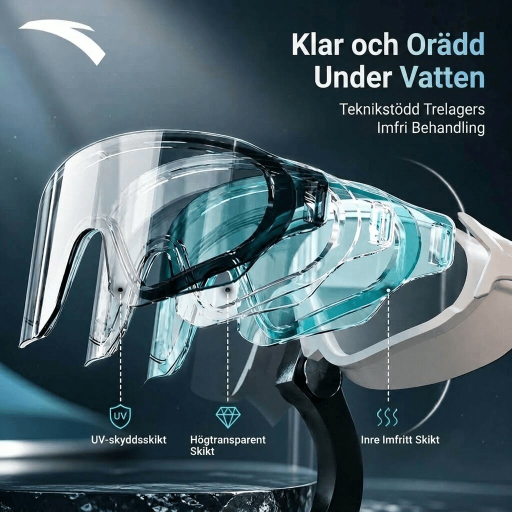 Simglasögon med antifog och HD linser för barn och vuxen | Imfri