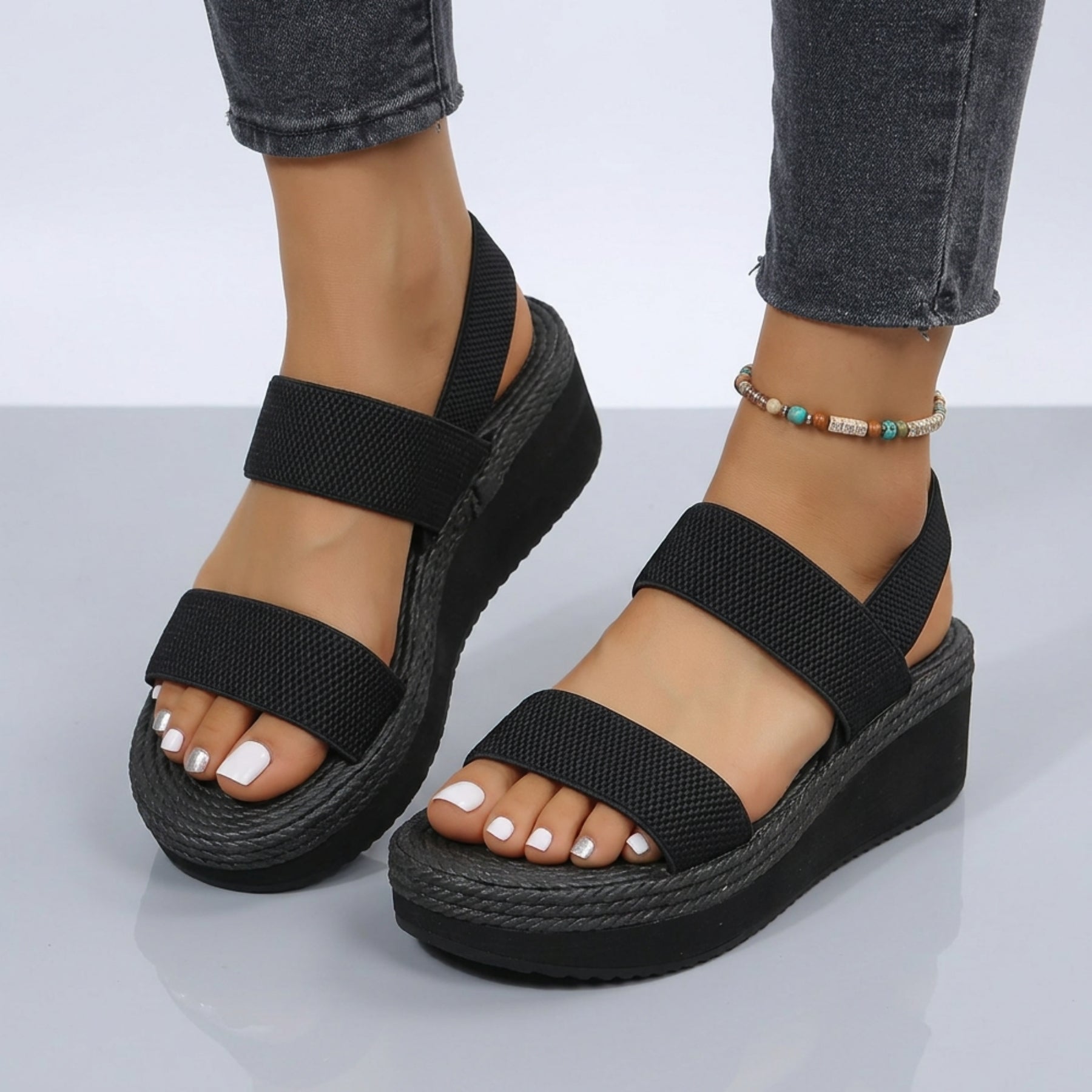 Sandaler Dam – Bekväma & Stötdämpande Plattformssandaler – Lätta Sommarskor (EU 35–43)