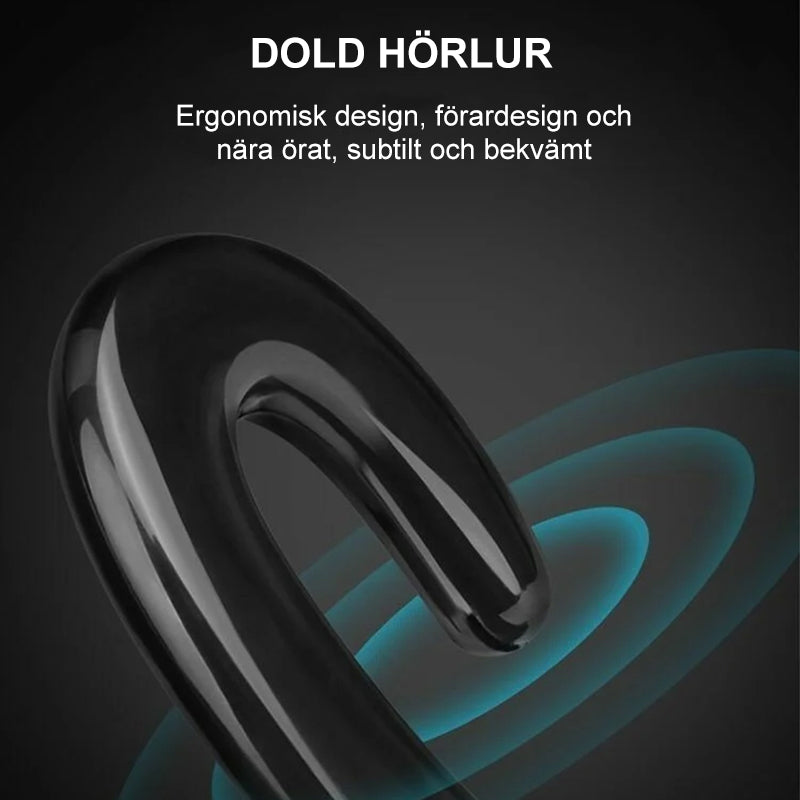 Trådlösa Bone Conduction Bluetooth-hörlurar med ergonomisk design, kristallklart ljud och öppen öronkomfort klara för musik o