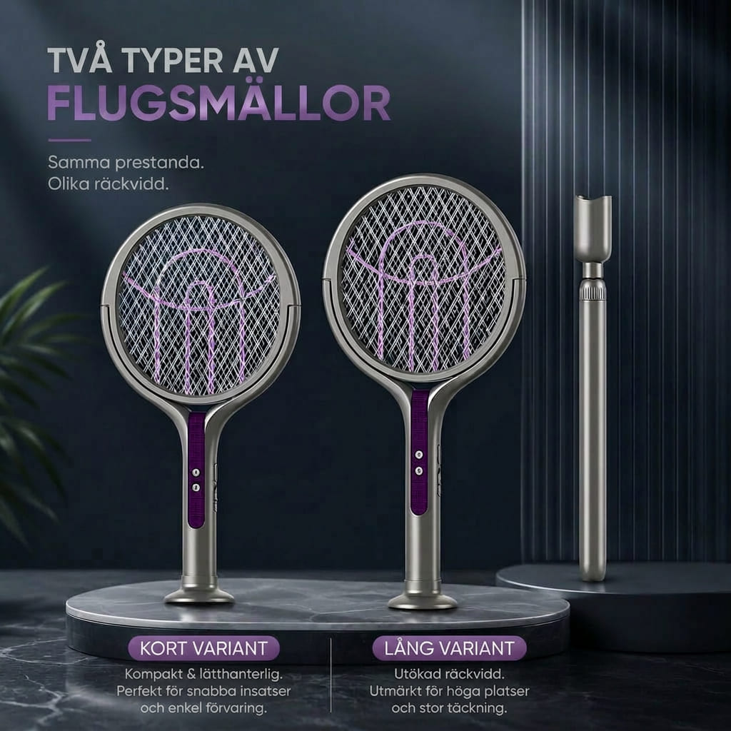 Uppladdningsbar elektrisk flugsmälla | Zappstång