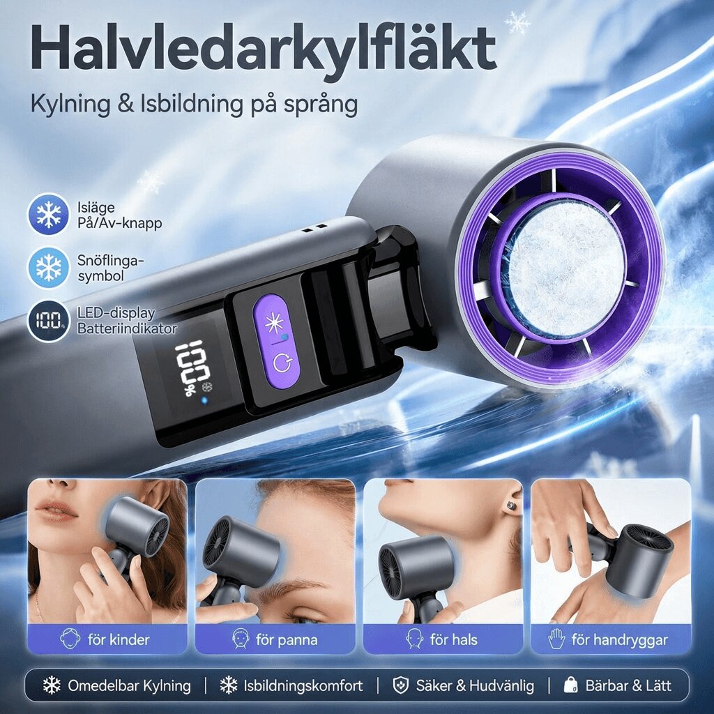 Uppladdningsbar handfläkt | Svalturbo