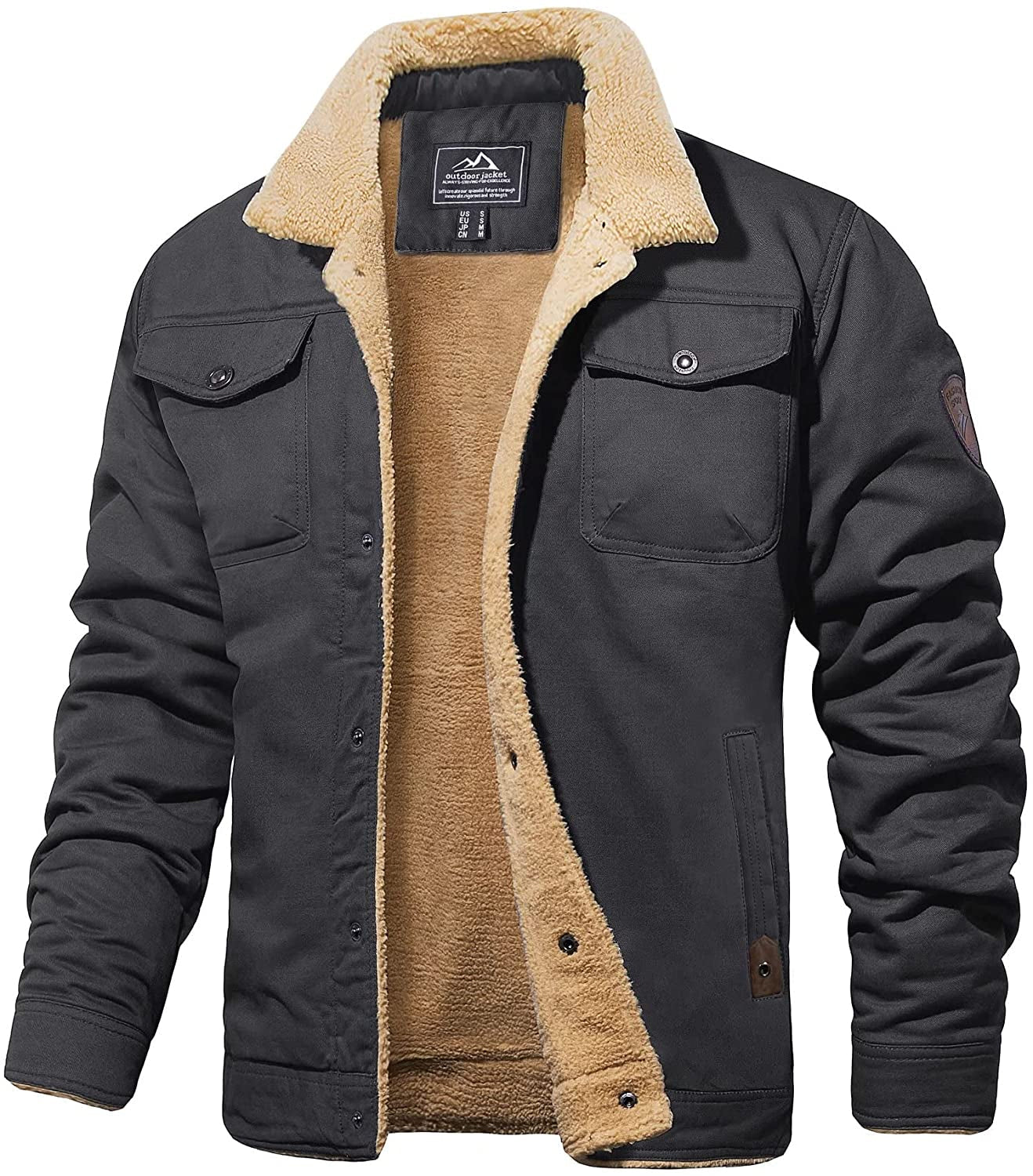 Herr Vinterjacka Sherpa-foder Vattenavvisande Robust Design Bellasverige