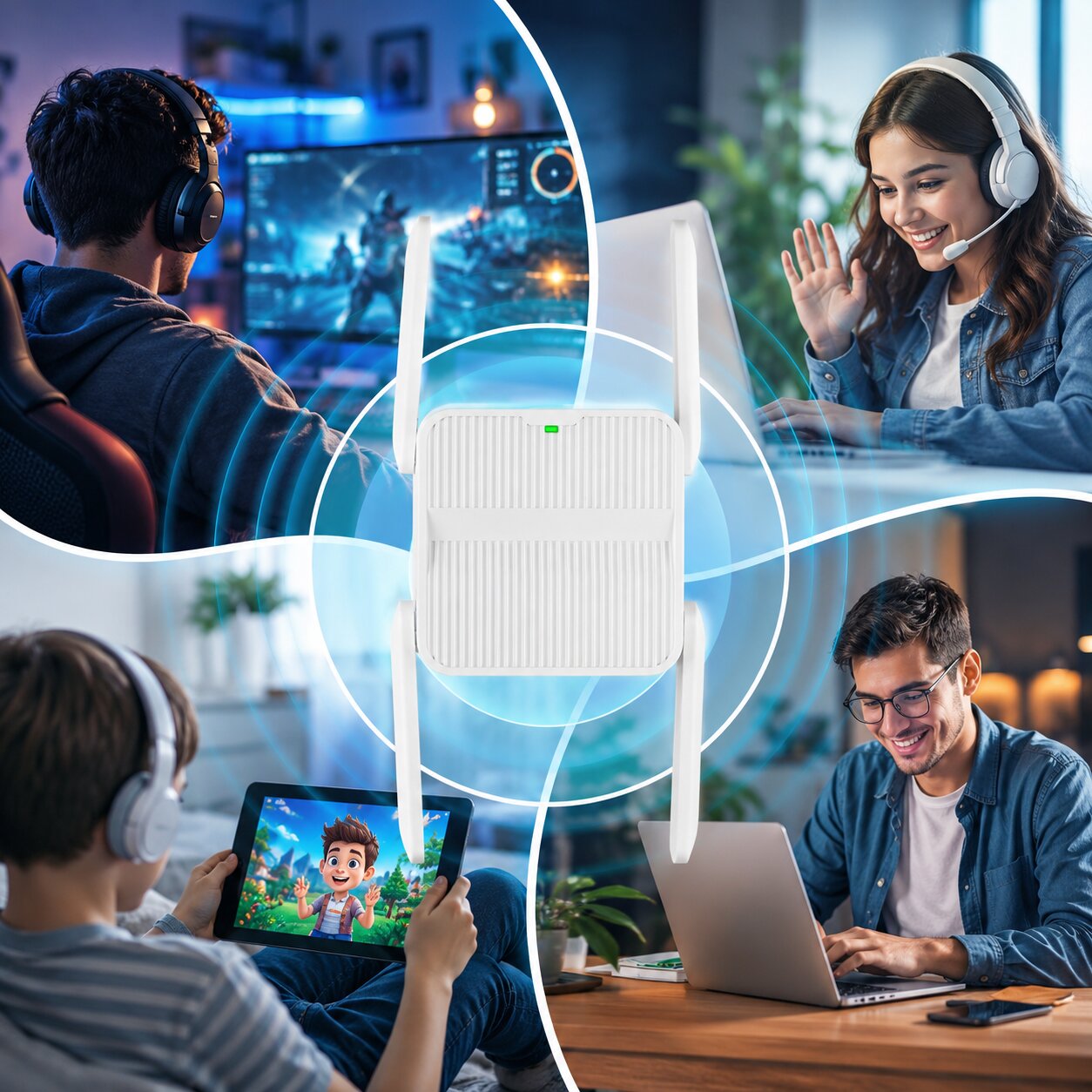 WiFi förstärkare för inomhus och utomhus | Räckviddax
