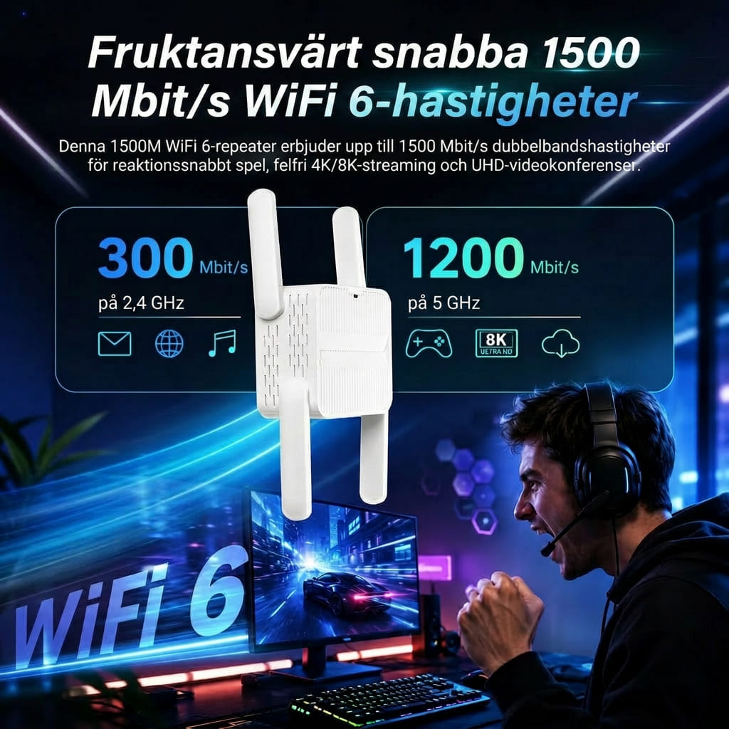 WiFi förstärkare för inomhus och utomhus | Räckviddax